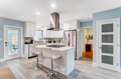 Ashbrook - Clawson Village House | Poolside Bungalow with Fire Pit Fun and King Suite