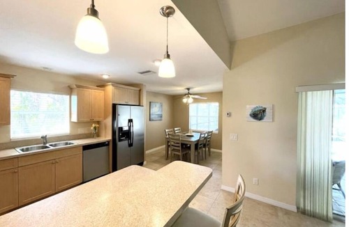 Rotonda Lakes House | Poolside Paradise - 3BR/2BA Home in Rotonda Lakes heated saltwater pool