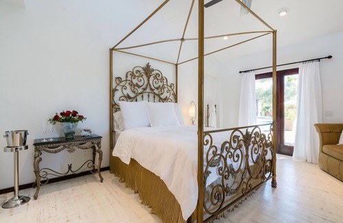 Morgan Hill House | Poolside Suite with a private rose garden next to the vineyard and private entry