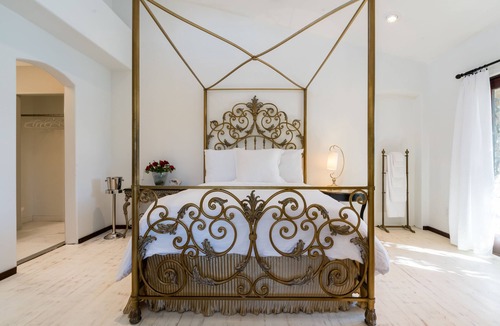 Morgan Hill House | Poolside Suite with a private rose garden next to the vineyard and private entry