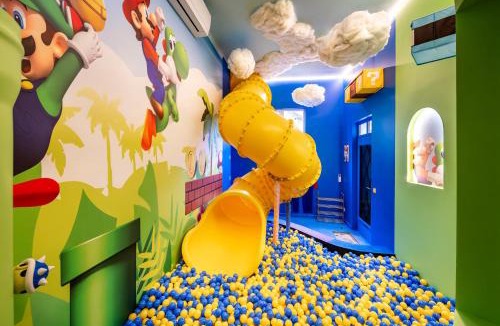 Provins Apartment | Pop & Fun à Provins avec Climatisation, toboggan et cinema room