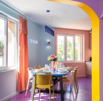 Provins Apartment | Pop & Fun à Provins avec Climatisation, toboggan et cinema room