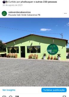 Cabaceiras Hotel | Pousada e Restaurante Vale Verde