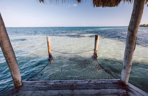 Thatch Caye Resort | Premier Oceanfront Cabana w/Private Roof Patio & Incredible Ocean Views