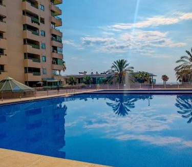 Alboraya Apartment | Premium Front Sea View & Pool Flat