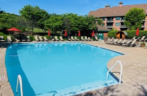 Vernon Condo | Premium Studio with Stunning Mountain & Sunset Views at The Appalachian #263