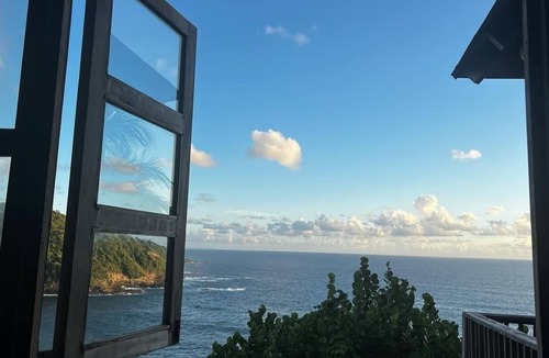 Saint Peter Parish Villa | Private wooden villa with stunning ocean views, in an enchanting garden setting.