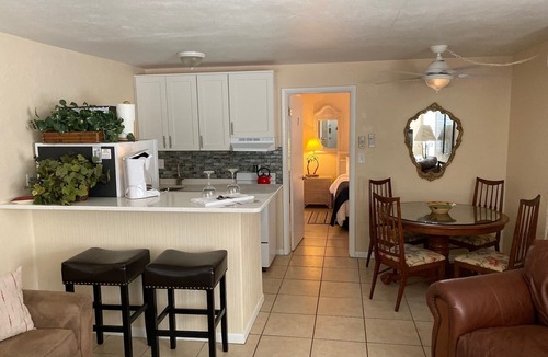 Madeira Beach Condo | PRIVACY, RELAX with the DOLPHINS at the SEASIDE,no people. LOUNGERS & UMBRELLA,