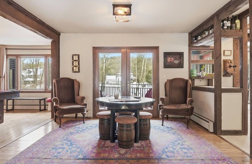 Cresco House | Private 10-Acre Creekside Cabin—80-Ft Deck, Fire Pit, Wildlife & Cozy Spaces!