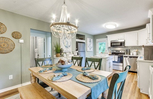 Mississippi City House | Private Backyard Experience with Hot Tub!