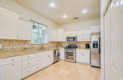 Candler House | Private Beach at Lakefront Summerfield Getaway!