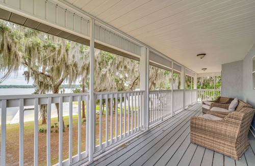 Candler House | Private Beach at Lakefront Summerfield Getaway!