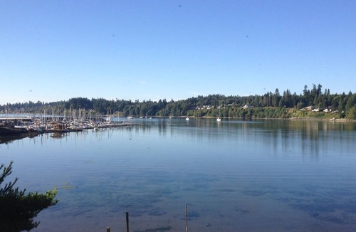 Kingston Apartment | Private beach downtown Kingston, minutes walk to Edmonds and Seattle ferries