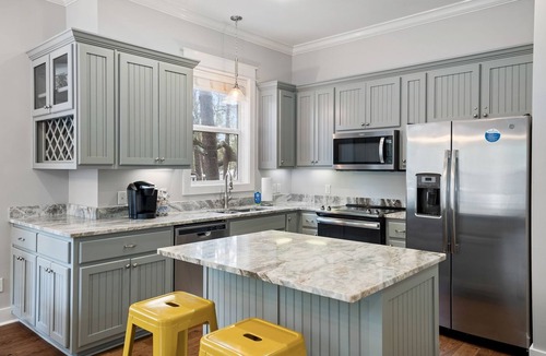 Seagrove Beach House | Private Beach Access! 4 Bikes! Spacious Porches!