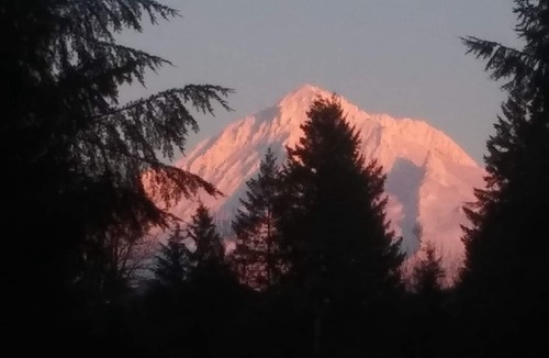 Rhododendron Ski Chalet | Private chalet with hot tub, WIFI, BBQ, outdoor fire pit. Minutes from hwy.