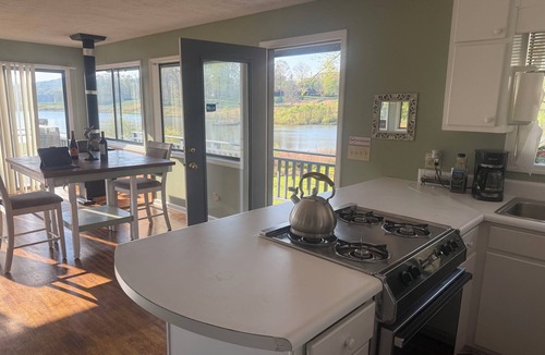 Clarkesville House | PRIVATE !! Charming Lake house on 20 acre private lake with sunset vi