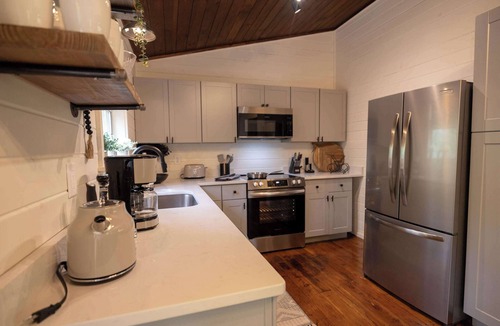 Epworth Cabin | Private Creekfront Cabin on Fightingtown Creek | Hot Tub, Game Room & Fishing