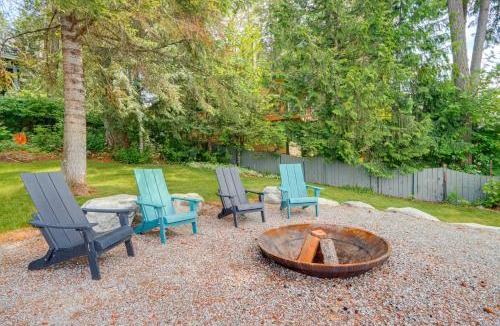 Newport House | Private Dock, Deck & Yard: Luxe Sacheen Lake Home