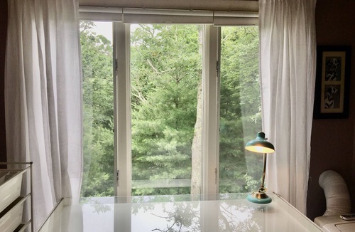 Marstons Mills House | Private entrance suite upstairs: bedroom, TV room, office, bathroom, large deck.