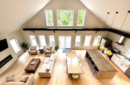 Lion's Head House | PRIVATE forest retreat in Stokes Bay - Featuring king beds, cozy bunk rooms, a spacious game loft, firepit, chef’s kitchen, and open-concept living. Perfect for families and groups—close to Bruce Peninsula hiking, beaches, and dark sky stargazing.