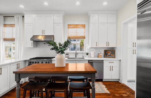 San Jacinto House | Private heated pool + outdoor oasis. 3 blocks to the beach!