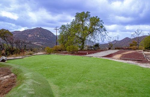 Jamul House | Private Home on 10 Acres - Heated Salt Pool & Jacuzzi, Mountain & City Views, Horseshoes, Basketball, BBQ, Golf Putting, Foosball, Croquet, Bose Stereo, White Cotton Bedding - Hilltop Hacienda, Pool Heat Optional