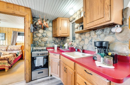 Drake Cabin | Private Hot Tub + Deck: Riverfront Escape in Drake