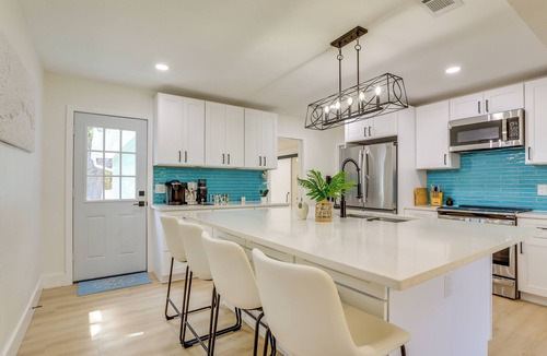 Bayview House | Private Hot Tub & Fenced Yard: Sleek Gulfport Home