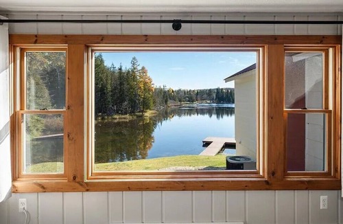 Wolverine House | Private Lakefront House, 15 feet to water, Kayaks, Game Room, Dog Friendly