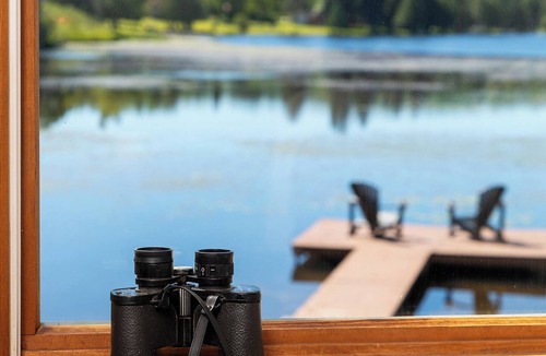 Wolverine House | Private Lakefront House, 15 feet to water, Kayaks, Game Room, Dog Friendly