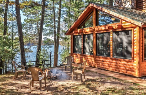 St Germain House | Private, log home on Little Saint Germain Lake with game room and dock!