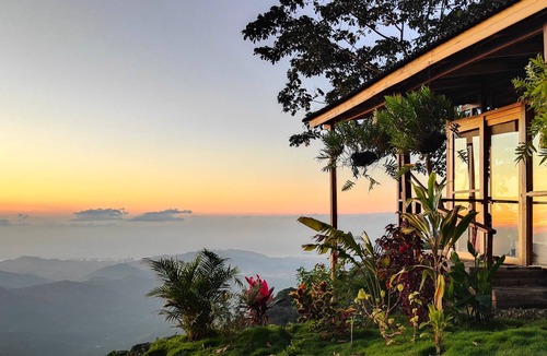 Minca Cabin | Private ocean view cabin on Minca Sintropia sustainable lodge & coffee finca