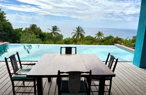 Choiseul House | Private ocean view villa. Infinity pool. Air Conditioned bedrooms. Large deck.
