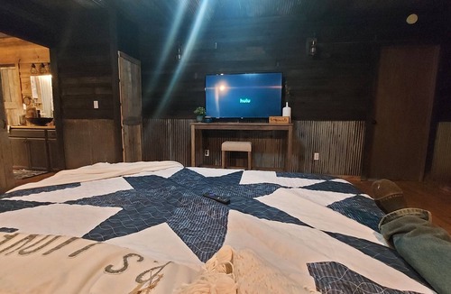 Pineville House | Private, rustic country home with hot tub, movie theater and a view