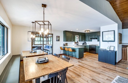 Baxter Cabin | Private Sandy Beach on White Sand Lake | Sleeps 14