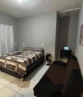 Araquari Apartment | Private Studio with BBQ Grill, TV, AC, and Wi-Fi