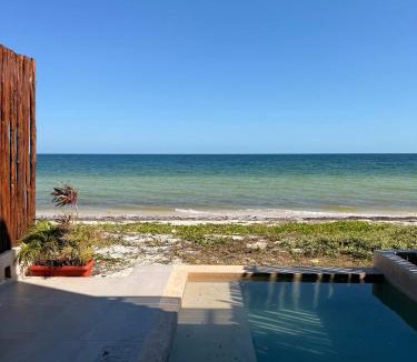 Telchac Puerto Apartment | Private villa among palms in Telchac