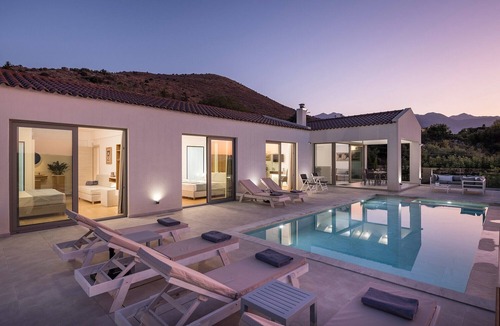 Champatha Villa | Private Villa White Harmony with Heated Pool for Holidays in Chania, Crete