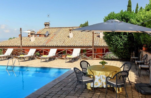 Monte Compatri Villa | Private Villa with A/C, private pool, hot tub, WIFI, TV, patio, pets allowed, panoramic view