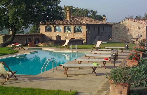 Pienza Villa | Private Villa with private pool, internet, A/C, TV, patio, panoramic view, close to Montepulciano
