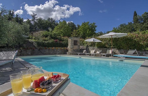 Borgo San Lorenzo Villa | Private Villa with A/C, sauna, hot tub, private pool, WIFI, TV, patio, pets allowed, panoramic view