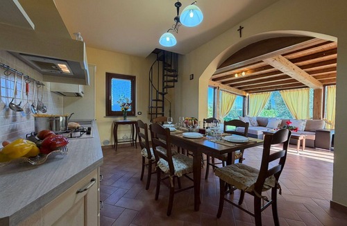 Ferretto Villa | Private Villa with A/C, private pool, WIFI, TV, pets allowed, panoramic view, close to Cortona