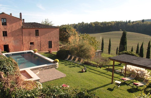 Simignano Villa | Private Villa with hot tub, A/C, WIFI, private pool, TV, patio, panoramic view, close to Siena