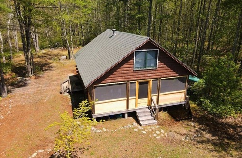 Lyman Cabin | Private Waterfront Maine Cabin on Swan Pond Lyman, ME Sleeps 8