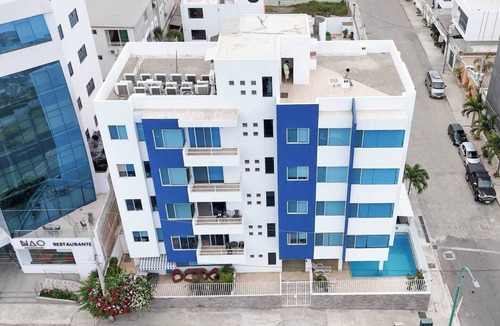 Manta Apartment | PRIVILEGED LOCATION in Barbasquillo! 2-bedroom apt. with AC, balcony, WiFi