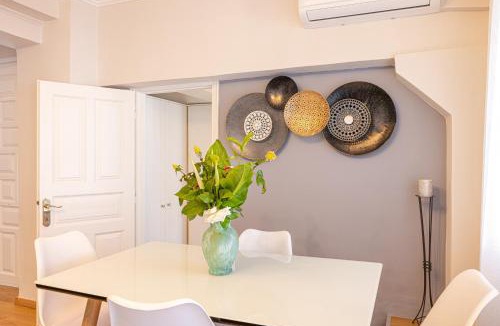 Pythagorio Apartment | Pythagorio Blue Street Apartment with Balcony