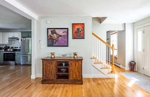 Kennebunk House | Quail Run Backyard Oasis | Firepit | Finished basement/TV Room | Porch | Gardens