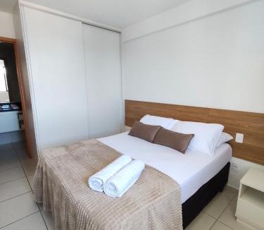 Jatiuca Apartment | Quarto e Sala Jatiúca Piscina Praia