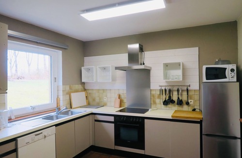 Gros-Fays Apartment | Quiet gîte between hills and forest. Sauna and pets welcome.