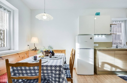 Moena Apartment | Quiet Holiday Apartment "Ciasa Christina" with Wi-Fi, Balcony and Mountain View